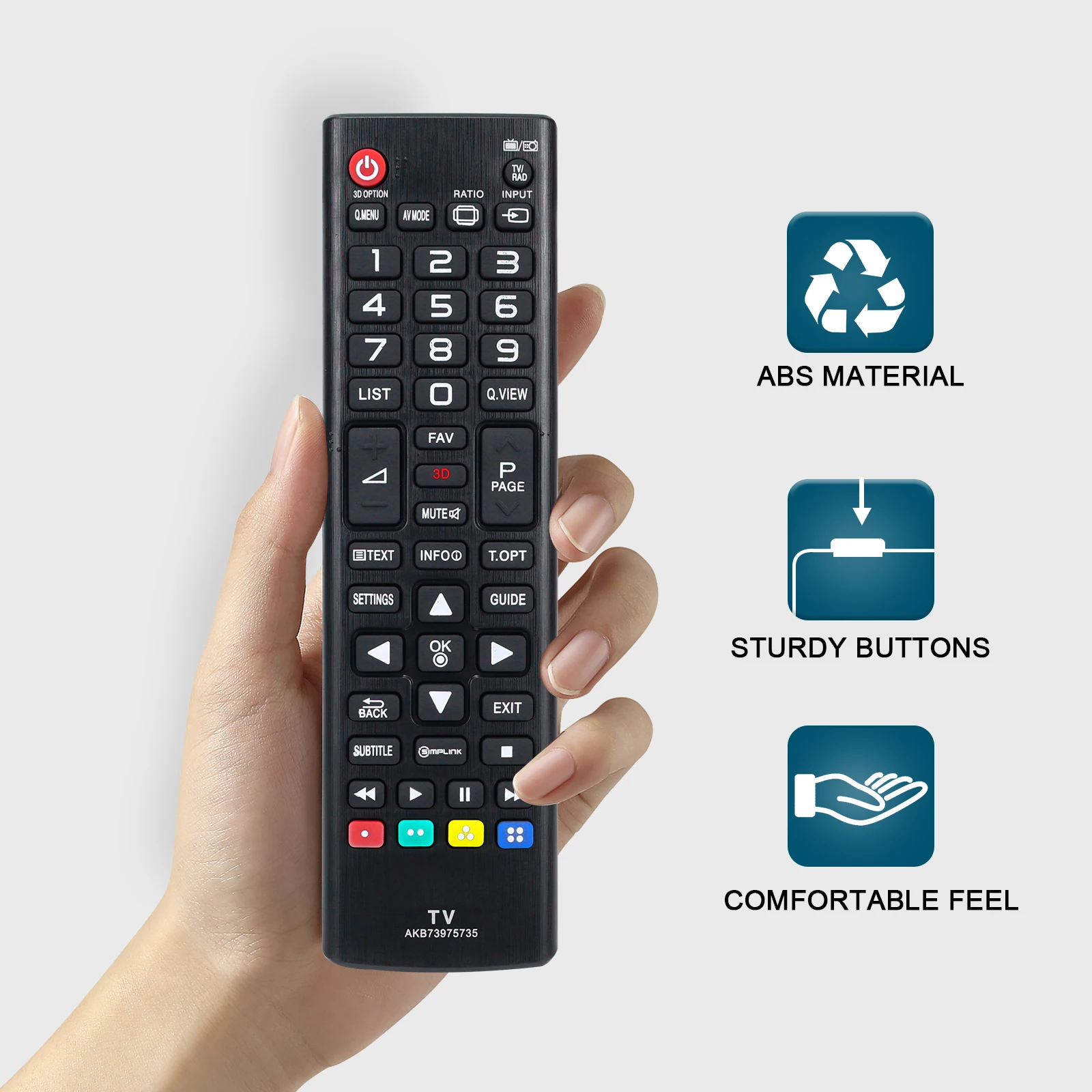 AKB73975735 Replacement Remote Control L-G AKB74475411 AKB74915349 AKB74915380 AKB74915389 Applicable for LG TV 49LF5500 4... AK