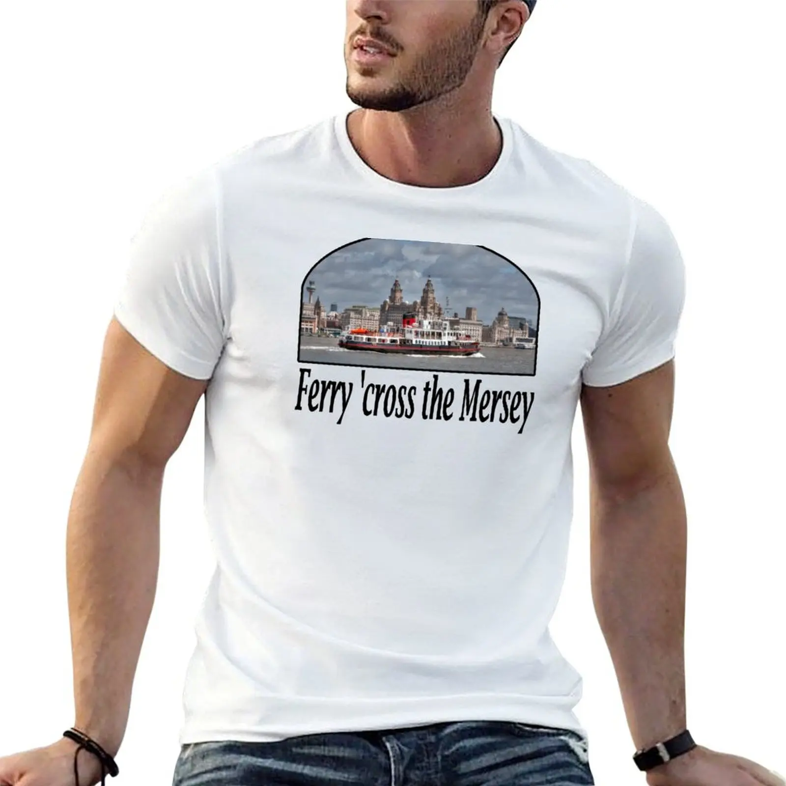 Ferry 'cross the Mersey T-Shirt korean fashion anime shirt plain t shirts men