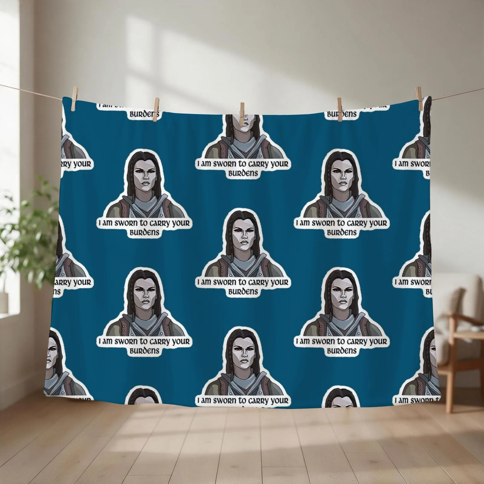 You_re Finally Awake Throw Blanket couch cozy soft plush fuzzy picnic outdoor blanket