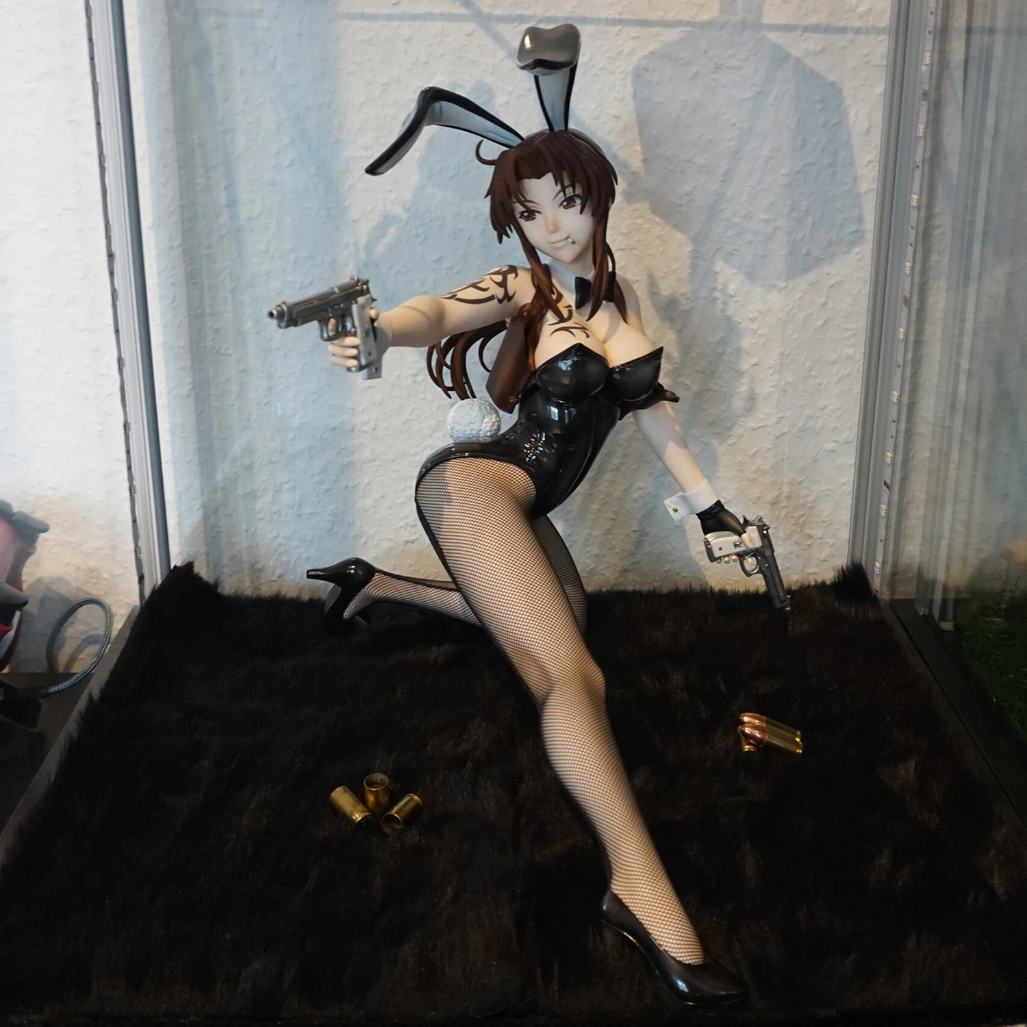 

34CM Original Bulk FREEing B-style Black Lagoon Revy 1/4 Bunny Ver Anime Action Figures PVC Collection Doll Model Toys Gift