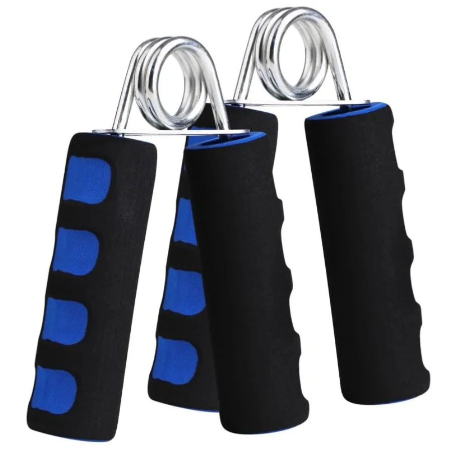2 Pcs Soft Foam Hand Exerciser for Home Gym Light Blue Enhances Wrist and Finger Strength with Ergonomic Design