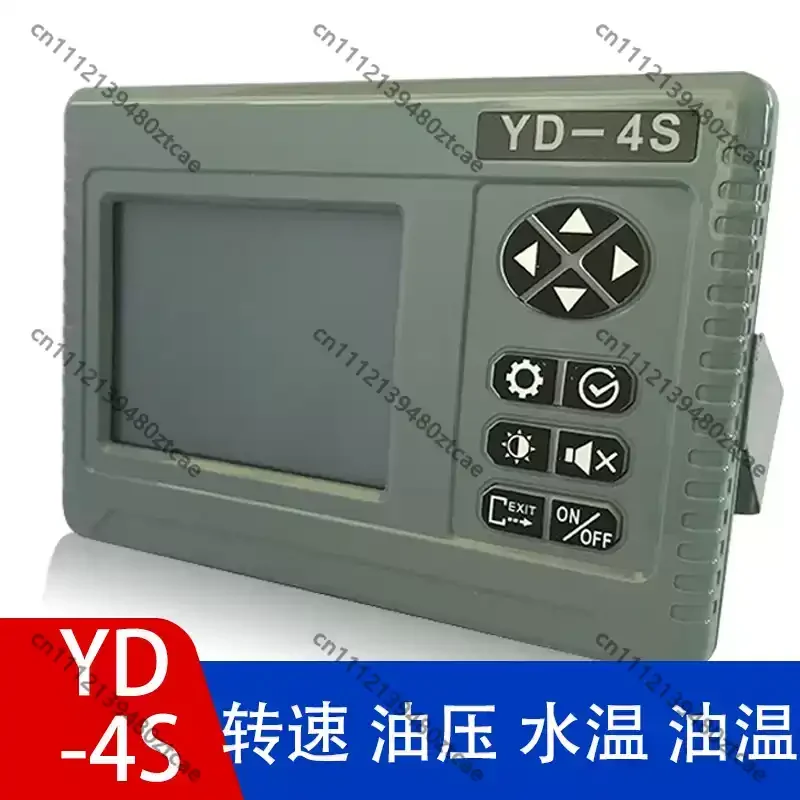 4-in-1 LCD Diesel Engine Monitor Alarm Tachometer Water Temp Oil Temp Oil Pressure Indicator For Marine Vessel