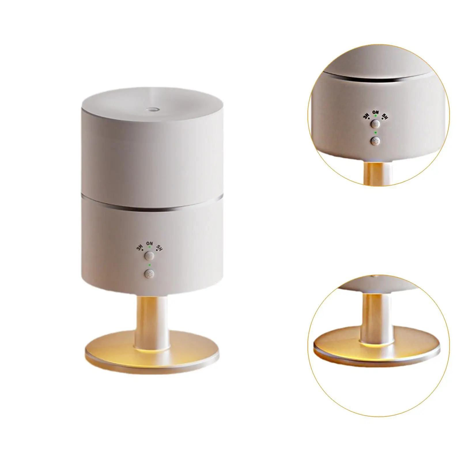 Diffuser minyak esensial mati otomatis, hadiah ulang tahun lampu malam penyebar Aroma dingin dan hangat untuk SPA ruang tamu kantor