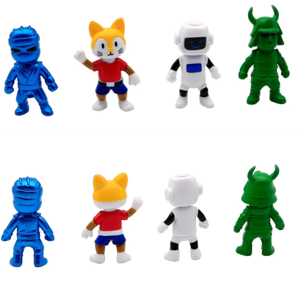 8PCS Stumble Guys Action Figure Kawaii Anime PVC Game Model Statue Set Multiplayer Type Collection Kid Birthday Gift Toy