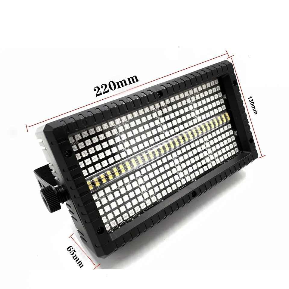 60W Mni LED Strobe RGB 3in1 8 Partition +White 8000K 4Partition DMX Super Bright Dj Wash Bar Strobe Stage Lighting Effects