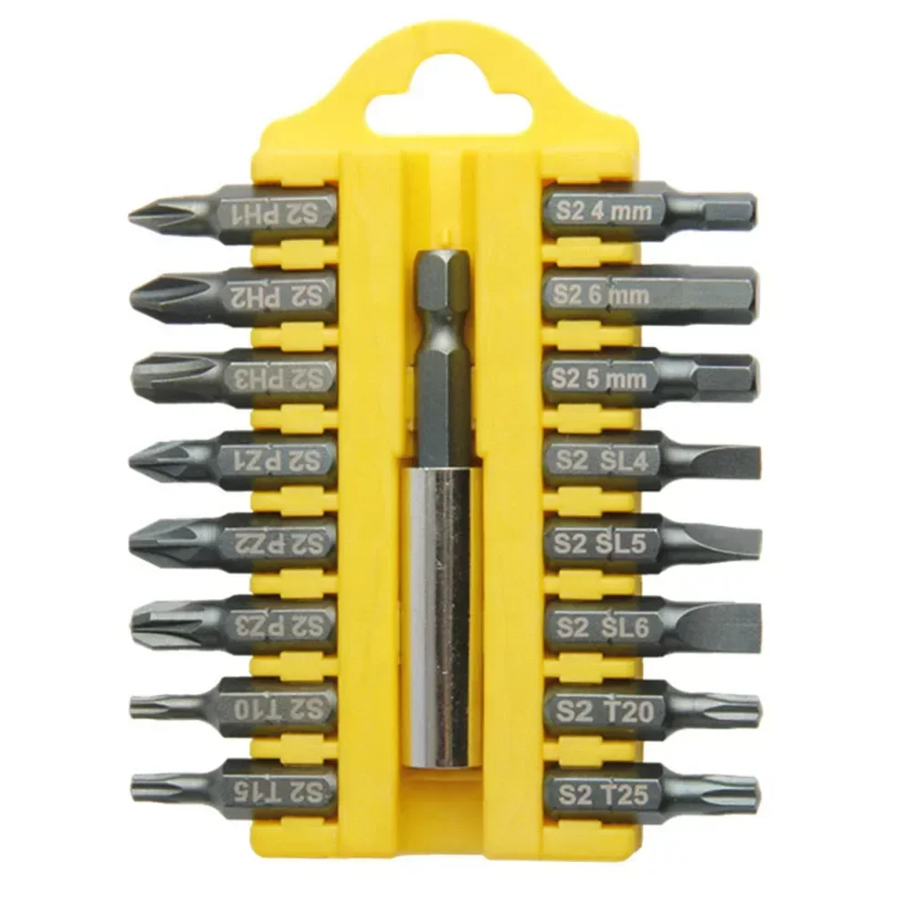 17pcs Screwdriver Bits Set Security Tamper Proof Torx Hex Star Bit Screwdriver Bit Magnetic Holder Screw Driver Bits Repair Tool