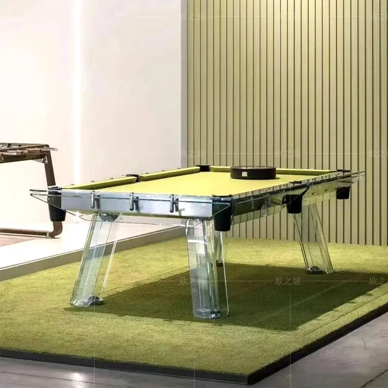 Crystal glass nine-ball pool table Standard indoor household pool table
