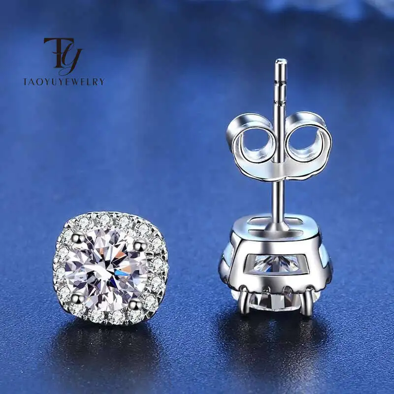 

Женские серьги из серебра 925 пробы, с муассанитом