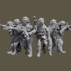 38mm 50mm Resin Soldier model kits figure colorless and self-assembled 3D Printing  TD-6899/3D