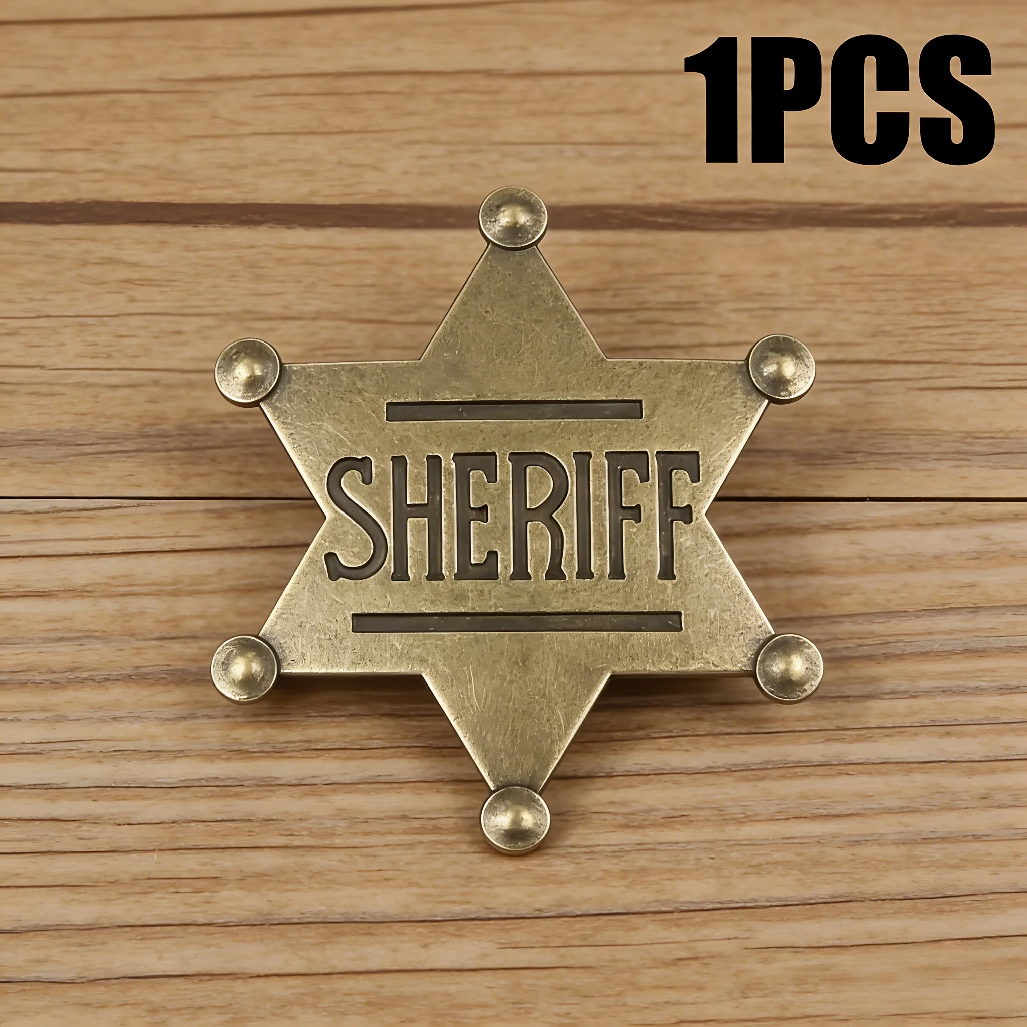 

Золотой значок западного шерифа – винтажный детализированный коллекционный предмет, универсальный аксессуар в западном стиле