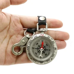 Mini Compass with Lanyard Key Chain, Multifunctional Professional Kompas, Survival Travel Trip Accessories, Outdoor Gadgets