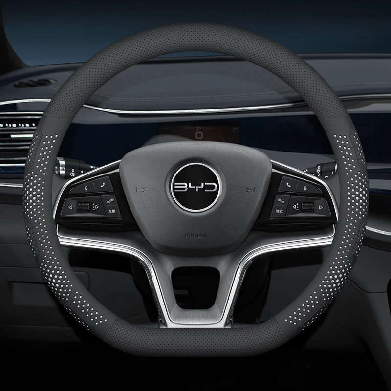 For BYD steering wheel set Dolphin Seal 06 Seagull Han EV Yuan UP Song Pro Qin L Plus Tang Car Interior Accessories