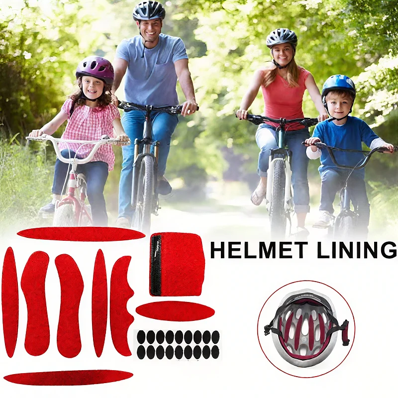 10 Teile/satz Fahrrad Helm Pads Helm Polsterung Kits Versiegelt Schwamm Ersatz Motorrad Fahrrad Radfahren Universal Schaum Pads Set – Detail 5