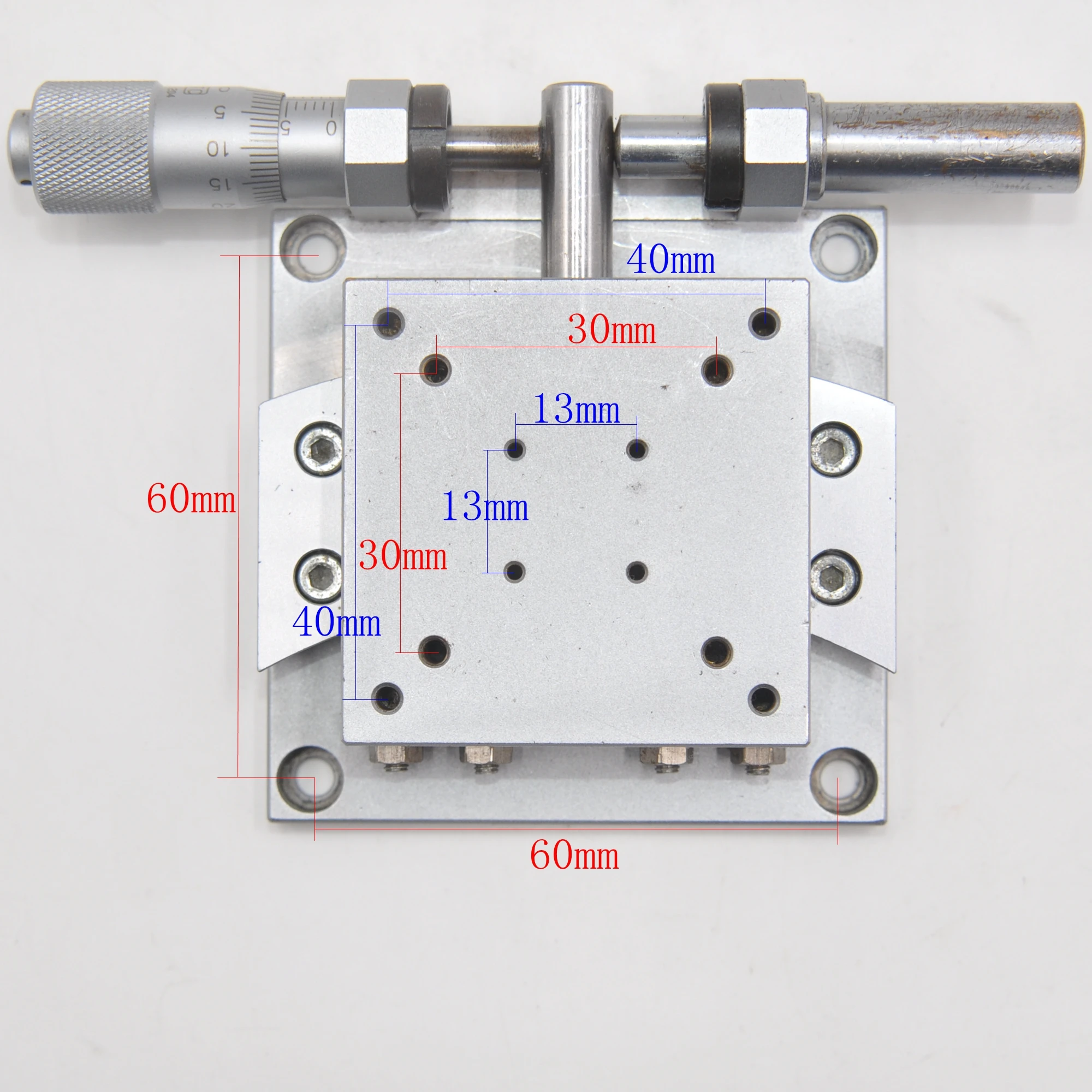 X-axis  SH05B-DH High-Precision Micrometer Displacement Optical Fine-Tuning Sliding Table Stainless Steel Used