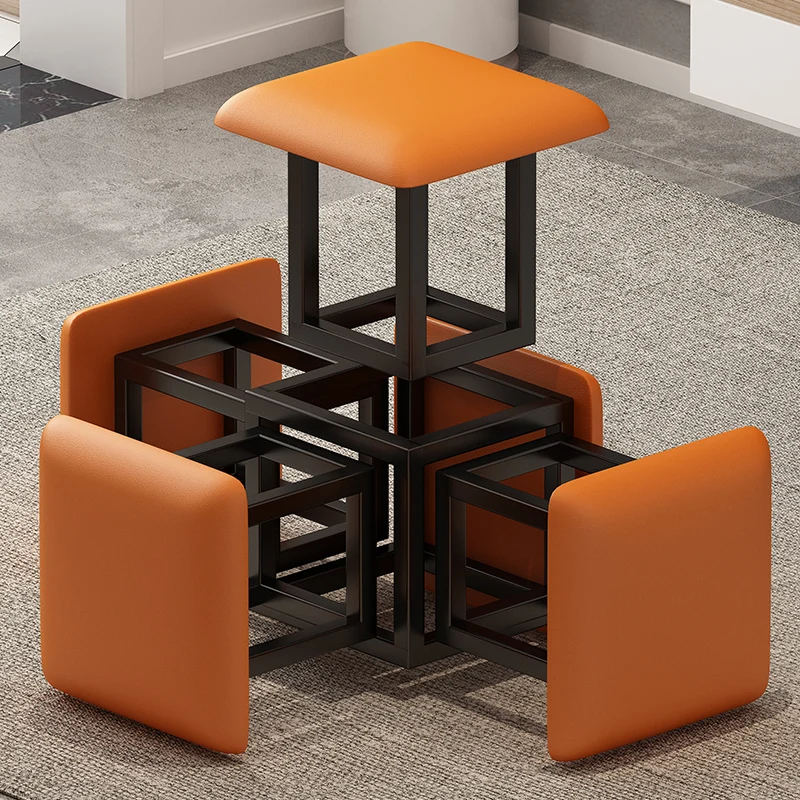 Living Room Furniture Rubik\'s Cube Combination Stool Home Creative Multifunctional Low Stool Folding Stool Kitchen Dining Stools