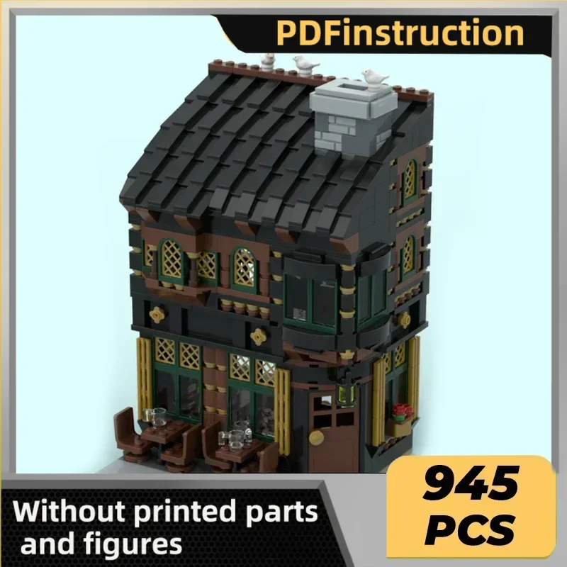 

Модель City Street View Moc, строительные кирпичи, кебаб, магазин пиццы, технология, модульные блоки, подарки, рождественские игрушки, наборы «сделай сам», сборка