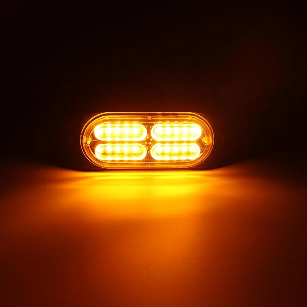 20 LED Strobe Light Emergency Flashing Beacon Warning Lamp 12V 24V Stroboscopes For Auto Car Truck Police Amber White Red Blue