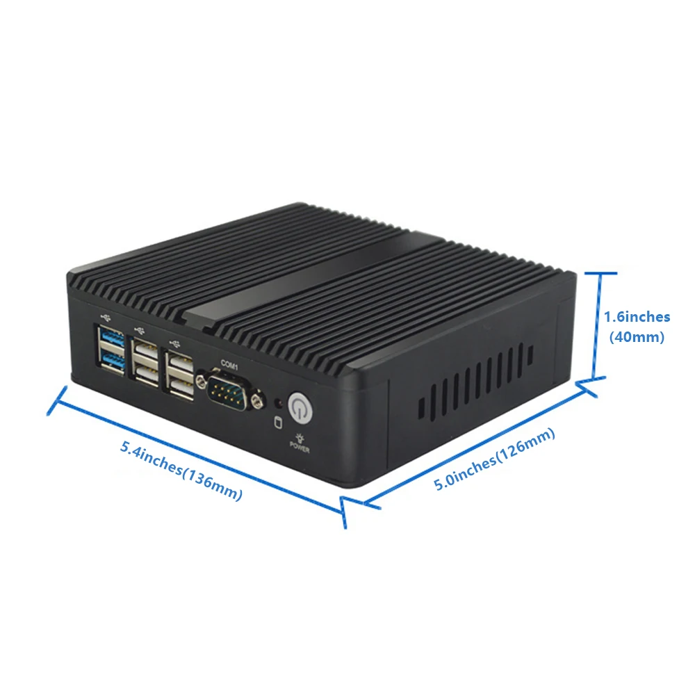 

EIP Konghui EIP MFC 1000 Ultra Compact Fanless Embedded Industrial PC Intel J1900 Mini Multimedia Micro Computer Barebone System