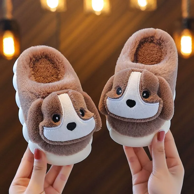 Fashion New Children Cotton Slippers Autumn and Winter Boys and Girls Slippers Home Indoor Kids Slippers House Baby Shoes