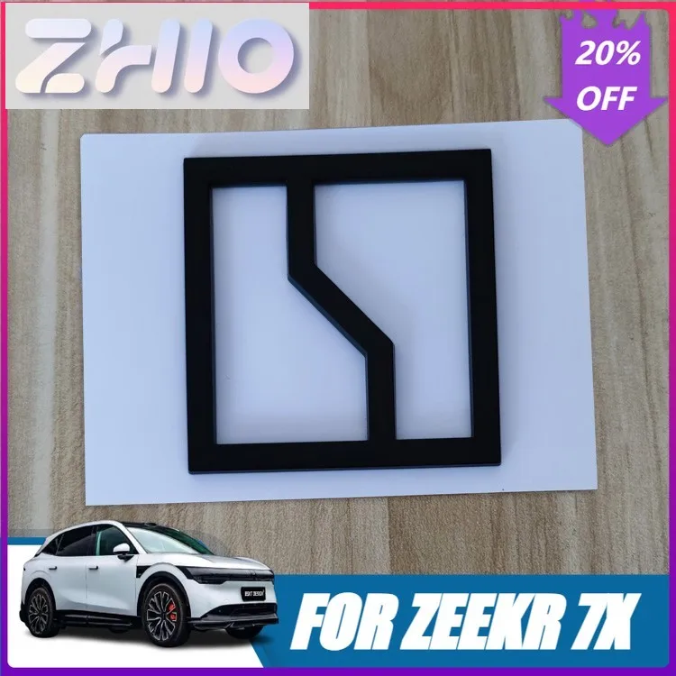 Fit For Zeekr 7X 2025 Front hood car emblem tailgate lettering accessories modified metal black badge