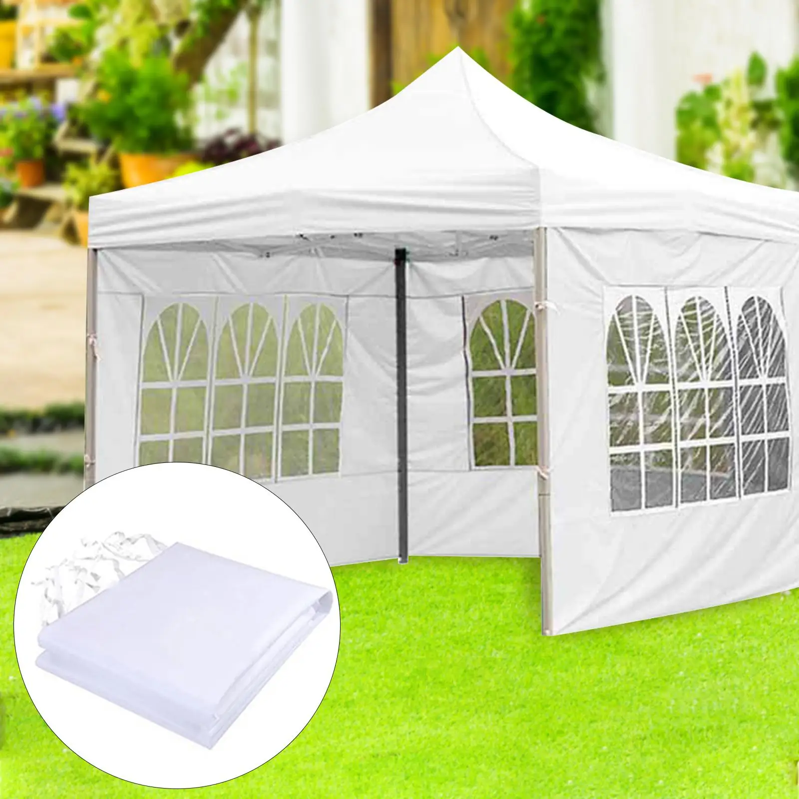 3x2M Outdoor -- Up Canopy Tent with 1 Removable Side Walls Instant Intall