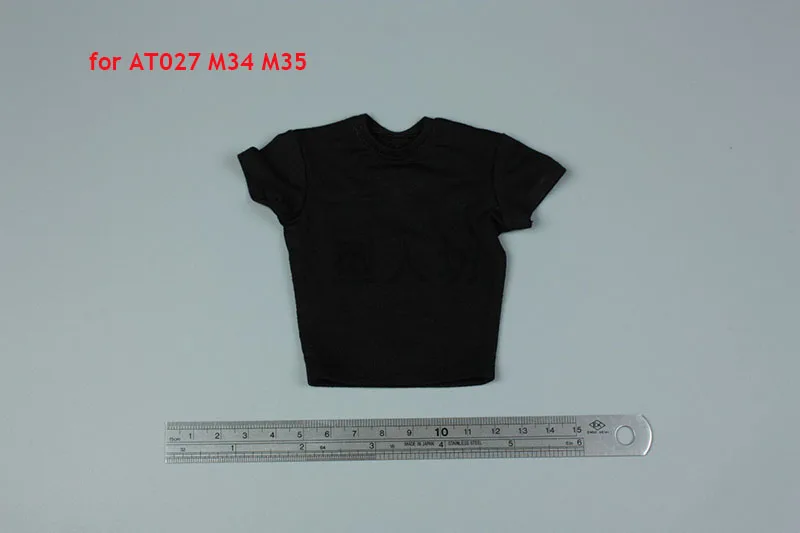 AFS 1/6 Skala Männliche Soldat Einfarbig T-shirt Tops Kleidung Modell Fit 12'' Soldat Action Figur Körper Puppen – Detail 1