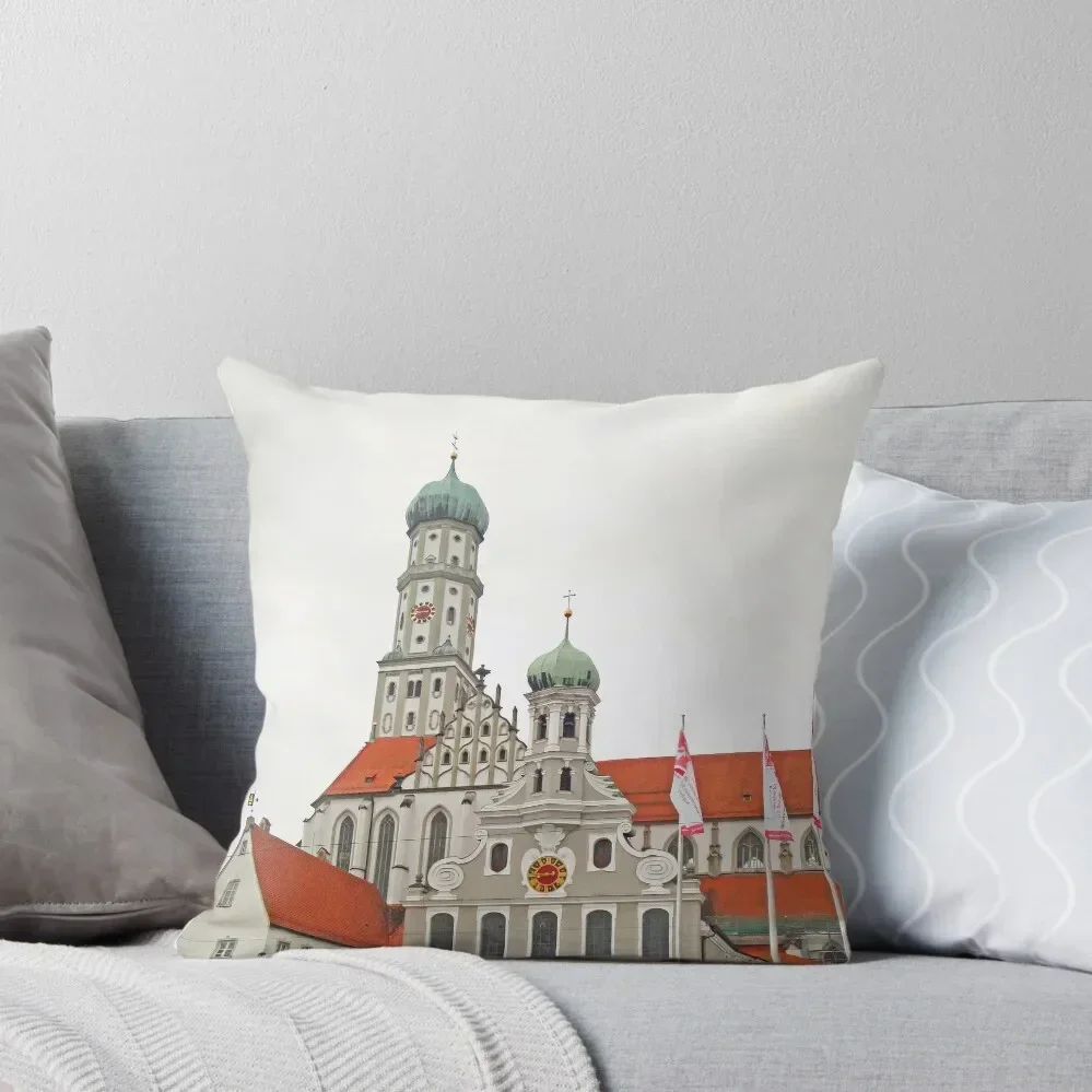 

St. Ulrich's and St. Afra's Abbey Throw Pillow Cusions Cover Christmas Pillow Covers covers for pillows pillow
