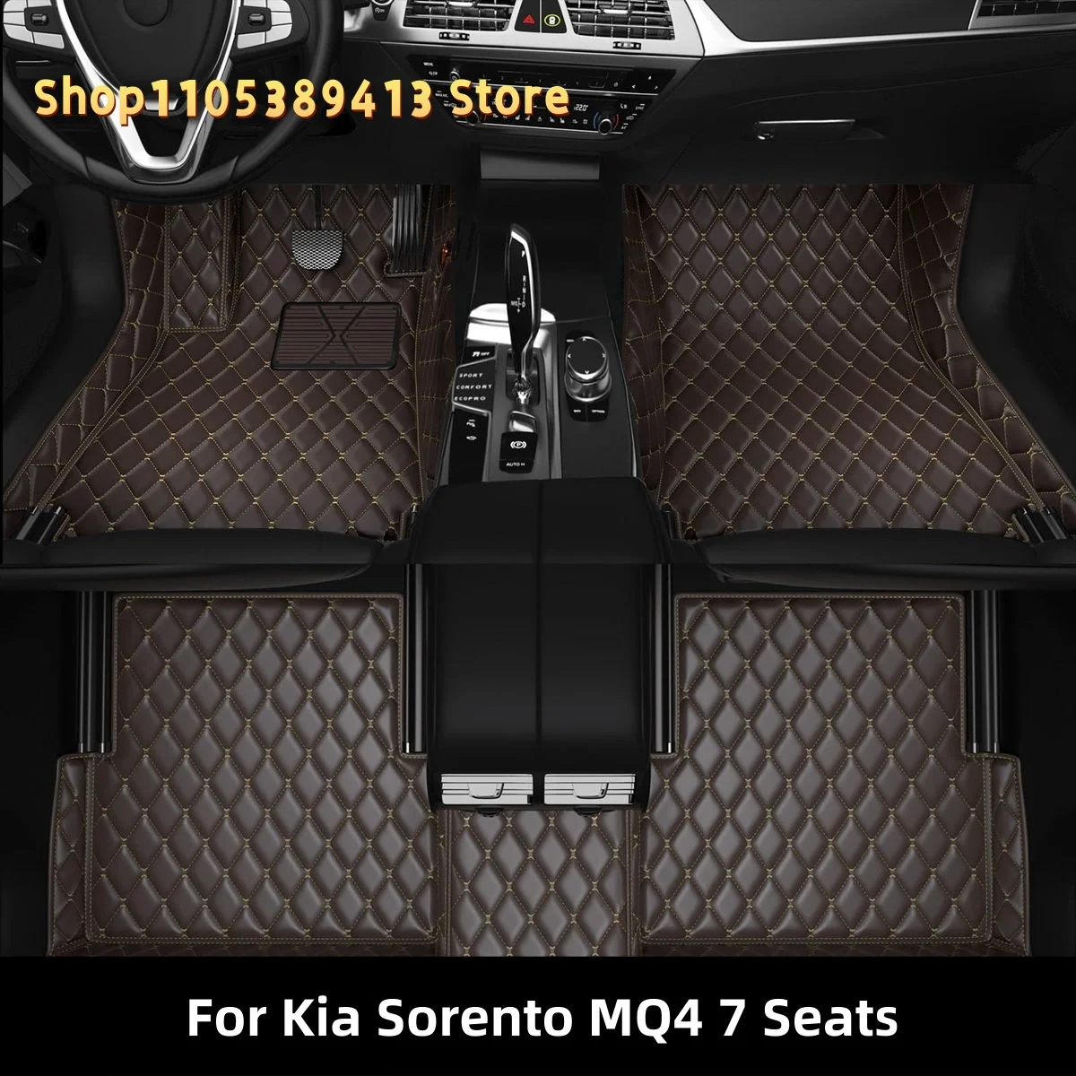 

Коврики для автомобиля из кожи на заказ для Kia Sorento MQ4 7 мест 2024 2025 2026 2027 2028, аксессуары для автомобиля