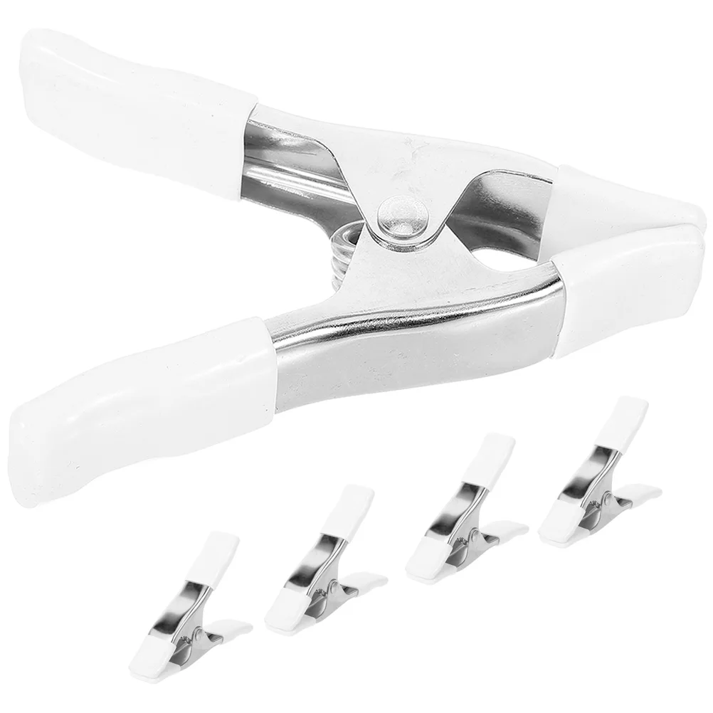 

5 Pcs Spring Clip A-shaped Heavy Springs Duty Clamps Photo Backdrop Clips Background Holder for Photography Tray