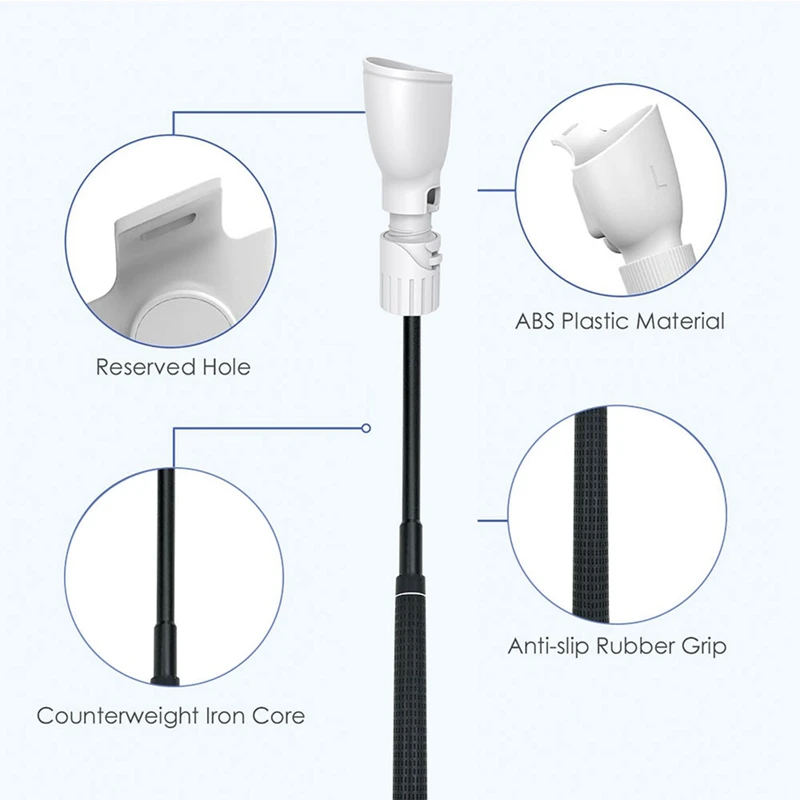2025 New VR Golf Club Handle Grip Retractable Golf Grip Adapter VR Golf Simulator Handle For Oculus Quest 3S VR Game Accessories