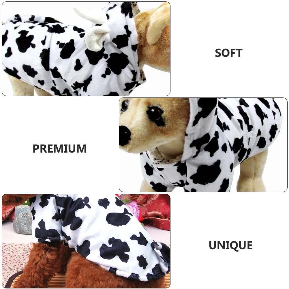 

Cow Modeling Pet Clothing Light Comfortable Dog Cosplay Clothes Decorative Pet Apparel for Special Occasion Dog Cosplay Clothes