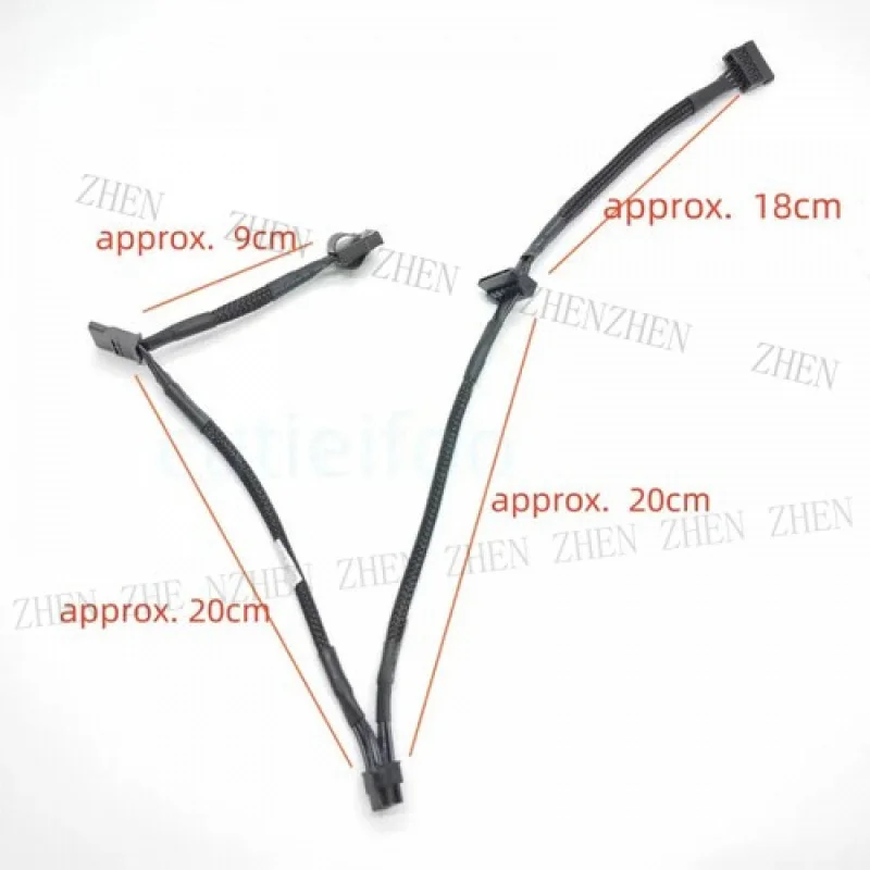 Y Y mini 10Pin To 3-Port 15Pin SATA 1-Port IDE 4Pin Mainboard Power Cable for mac