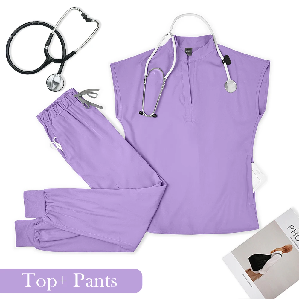 Wholesale Medical Dentist Surgery Overalls Operating Room Uniforms Scrubs Set Hospital Working Clothes Nurse Clinical Work Suit