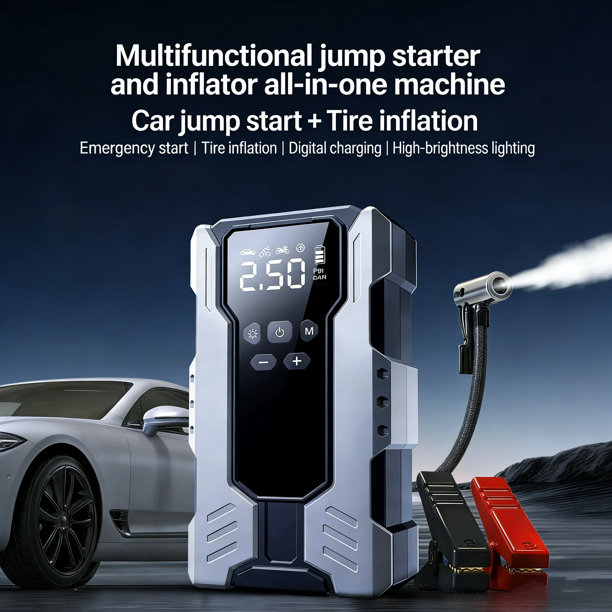 7-funkcyjny wielofunkcyjny zas – Portable Jump Starter recenzja i cena