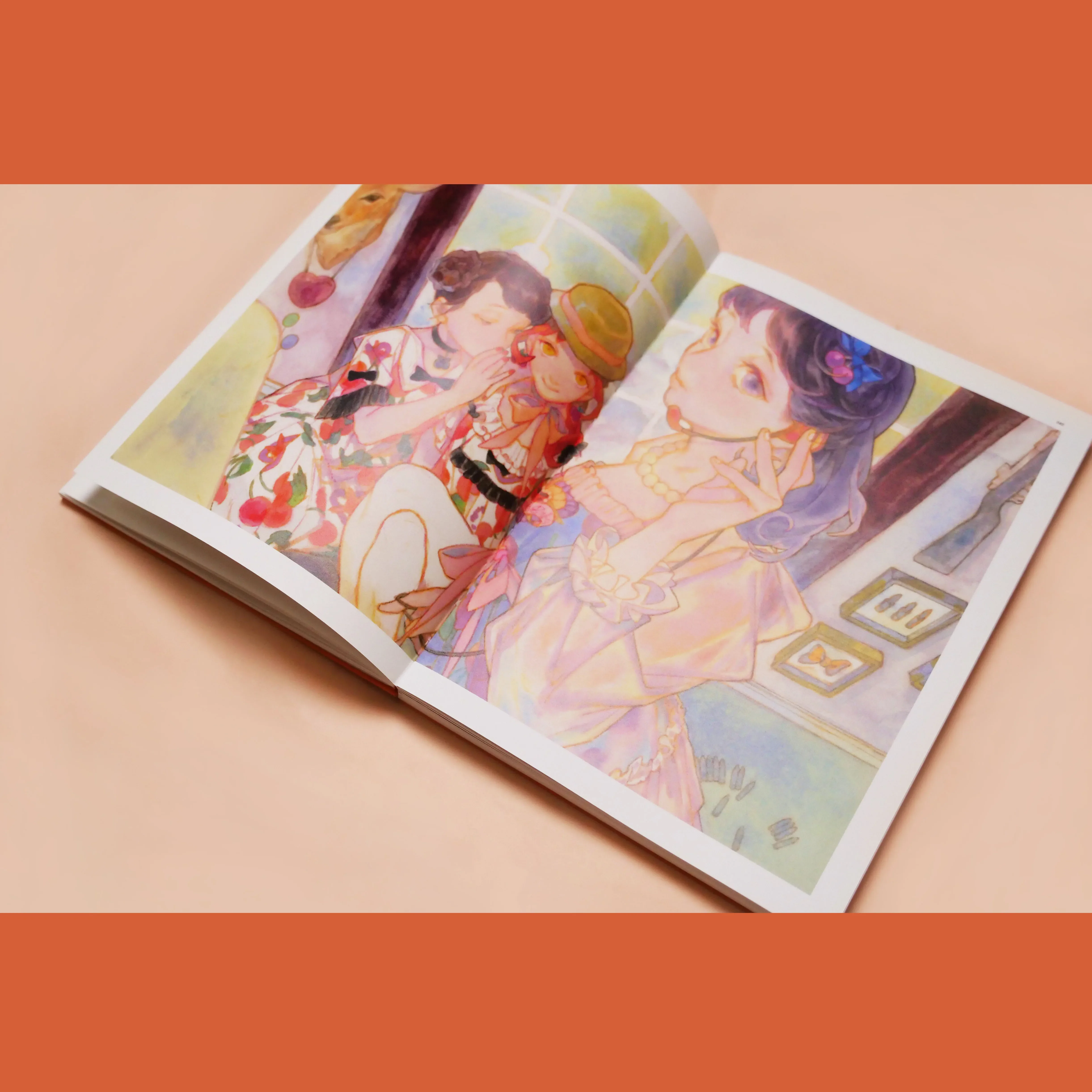 Aurora song rich big personal illustration set fresh romantic beautiful girl teenage painting album