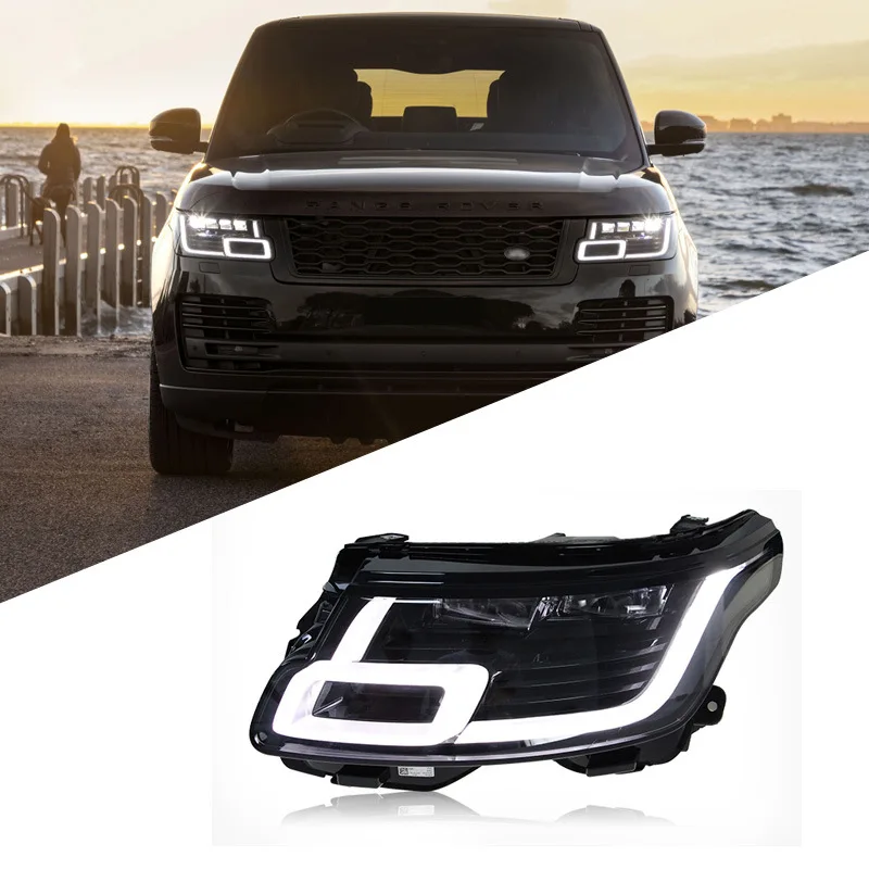 

Подходит для Range Rover Matrix светодиодная фара L405 2018-2021 4-глазычная оригинальная матричная фара Vogue