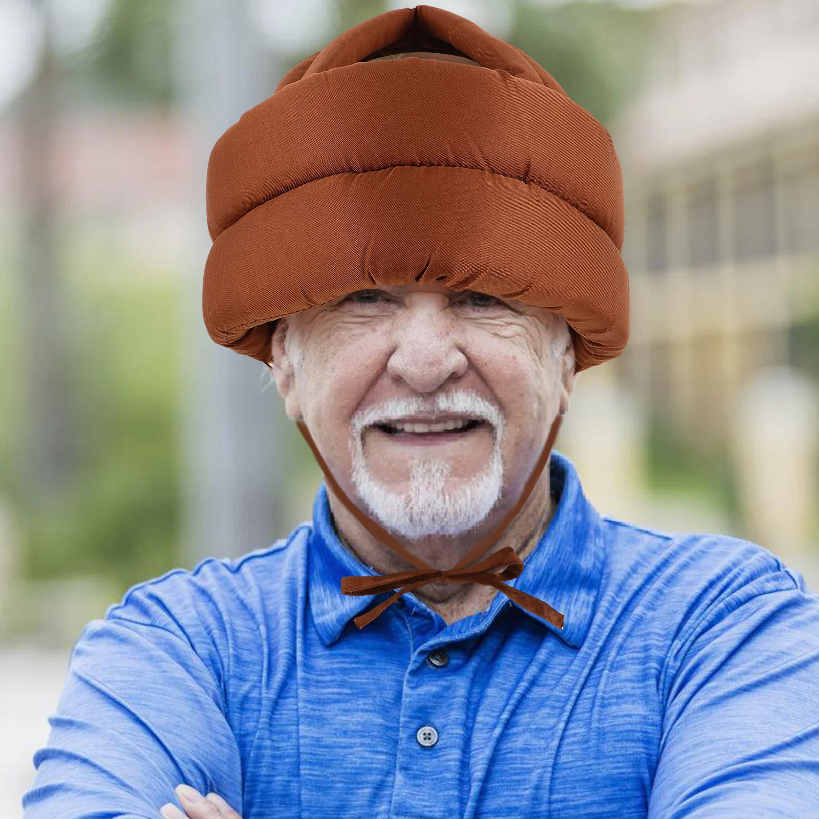 Elderly Protective Hat Anti-Fall Safety Adjustable Strap Breathable Lightweight Senior Head Injury Prevention Cap