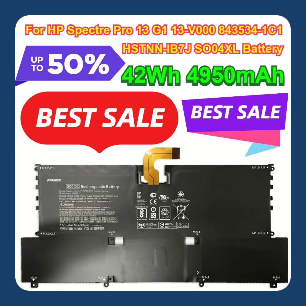 

For HP Spectre Pro 13 G1 13-V000 843534-1C1 HSTNN-IB7J SO04XL Battery