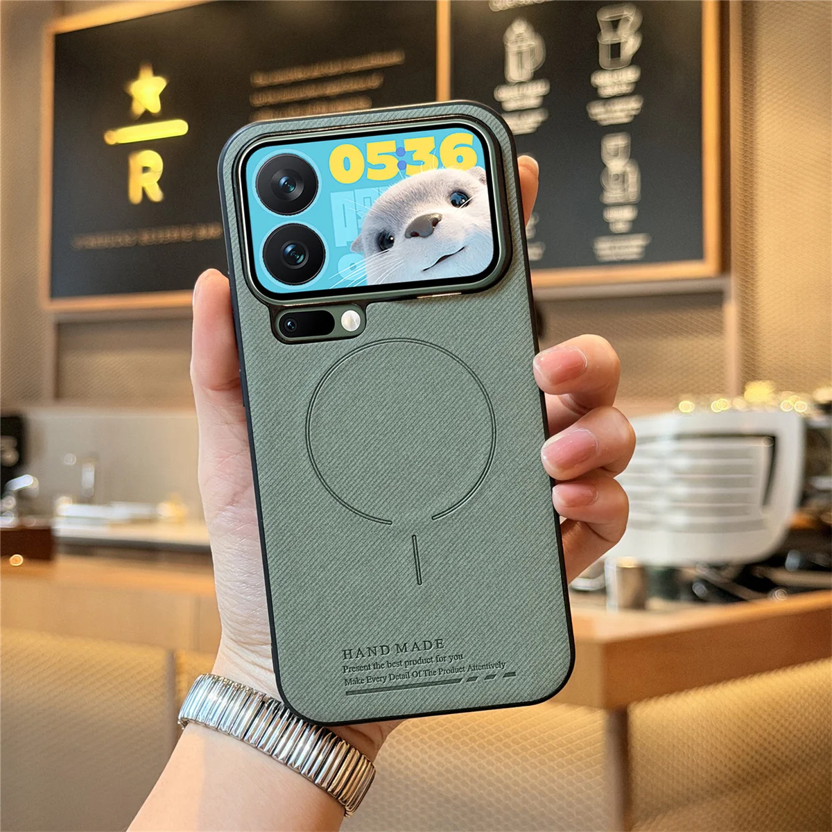 حافظة هاتف جلدية فاخرة لهاتف Magsafe لهاتف Xiaomi 15 15T Pro Xiaomi 17 Pro Max غطاء حماية للشحن اللاسلكي المغناطيسي #2