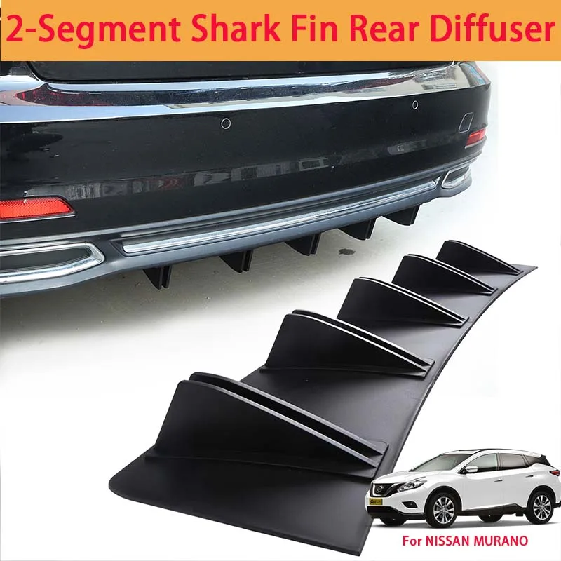 For NISSAN MURANO Shark Fin Rear Diffuser Split Chassis Spoiler Auto Aerodynamic Parts Aerodynamic Modification