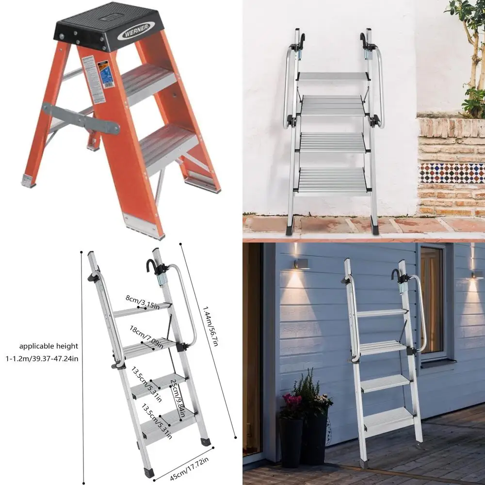 

fiberglass step stand with 375-pound capacity, 3-foot, type iaa duty rating