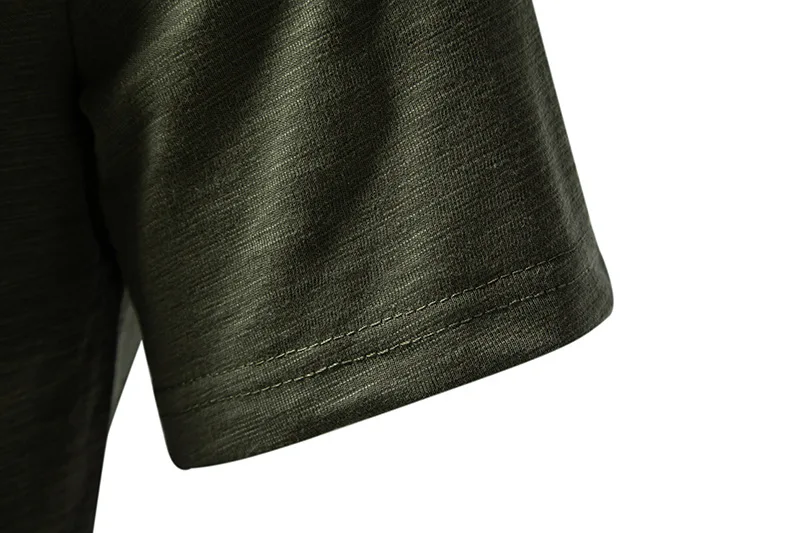 2026 Herren V-Ausschnitt Bambusfaser T-Shirt Mittelstreifen 4-Knopf Kurzarm Eng Anliegend Atmungsaktiv Lässig Sommer Alltags-Oberteil – Detail 31