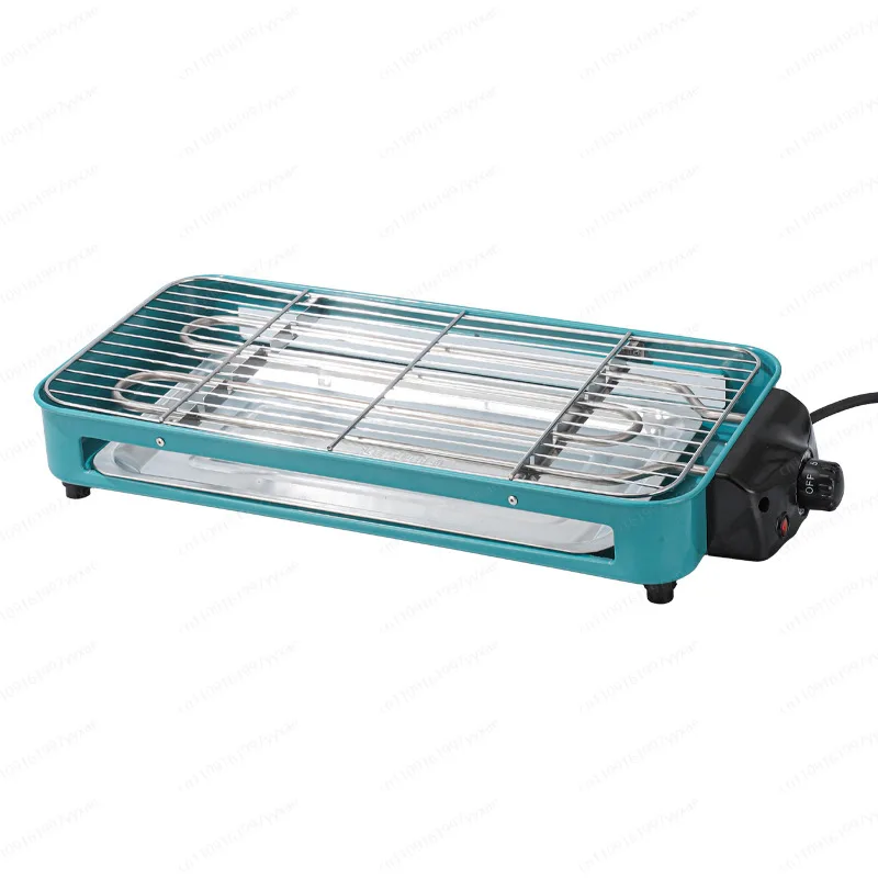 Korean Style Electric BBQ Grill Smokeless Non-Stick Roasting Pan for Meat Vegetable