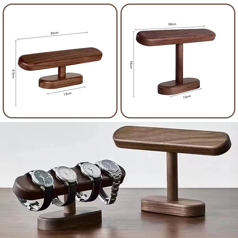 Walnut Watch Bracket Display Holder Jewelry Bracket Chain Necklace Bangles Stand Organizer Jewelry Display Props - Image 5