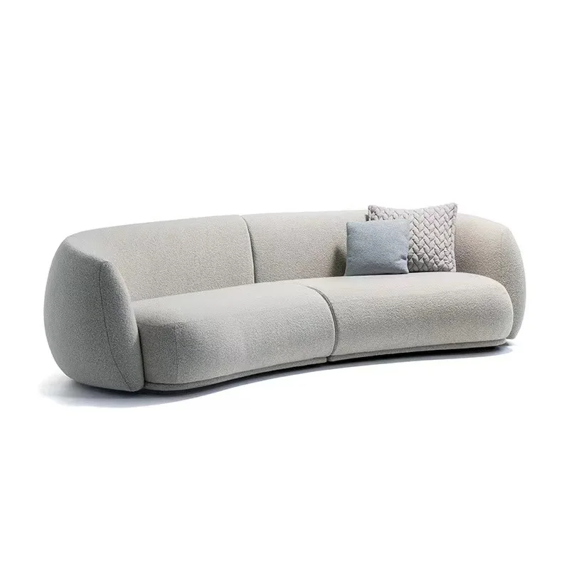 

Italian minimalist, curved cashew nuts, living room, small apartment, simple and modern