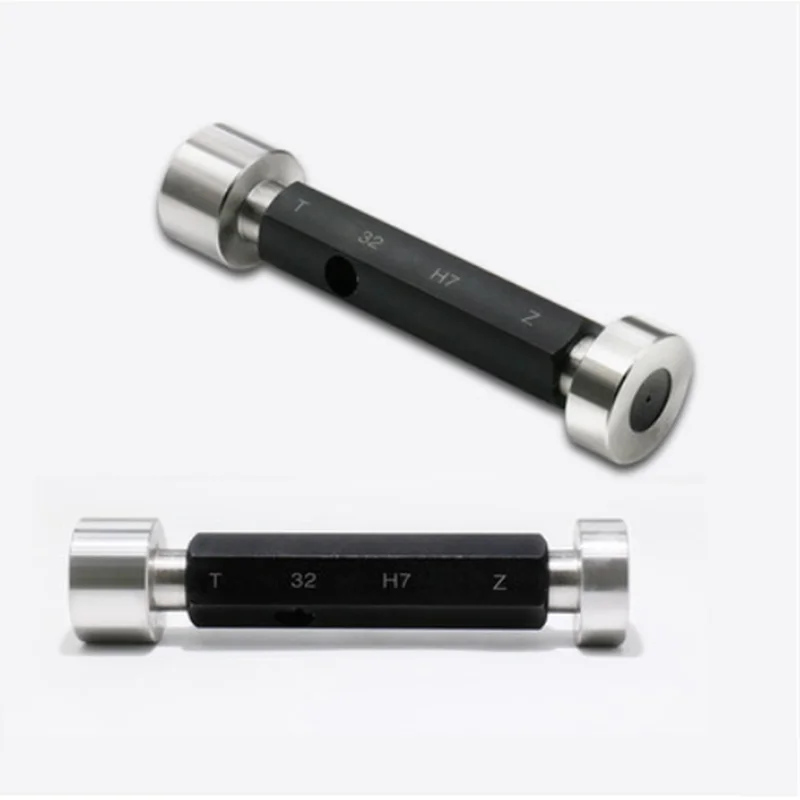 High Precision H7 Double End Go No-Go Plug Gauge, Smooth Male Measuring Tool for Mold