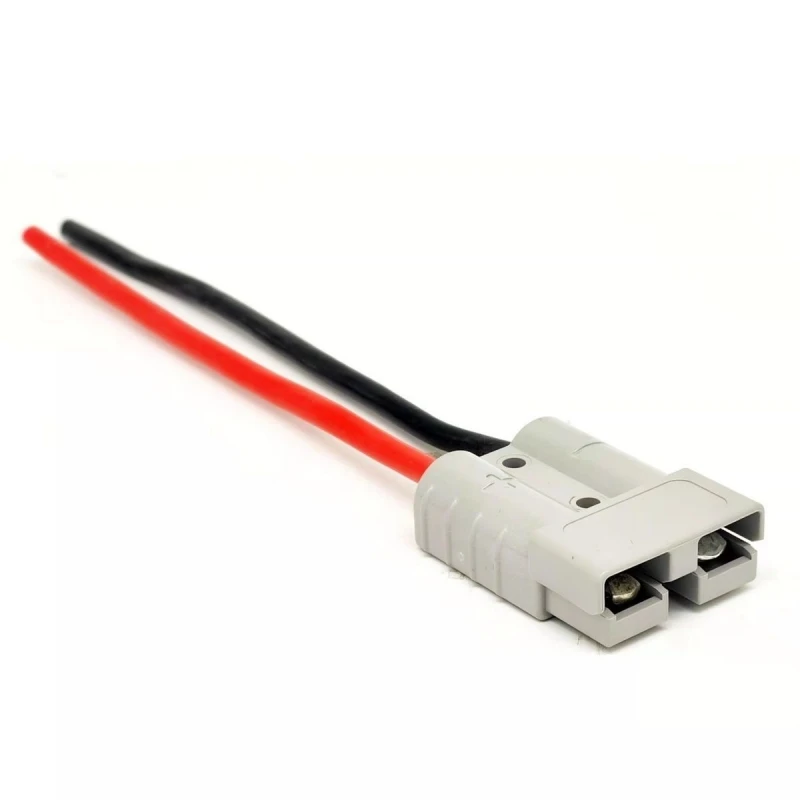 Fiches 50A avec fil 8AWG/10AWG/12AWG M8, câble de chargement de batterie de chariot élévateur, rallonge de 50cm pour connecteur Anderson