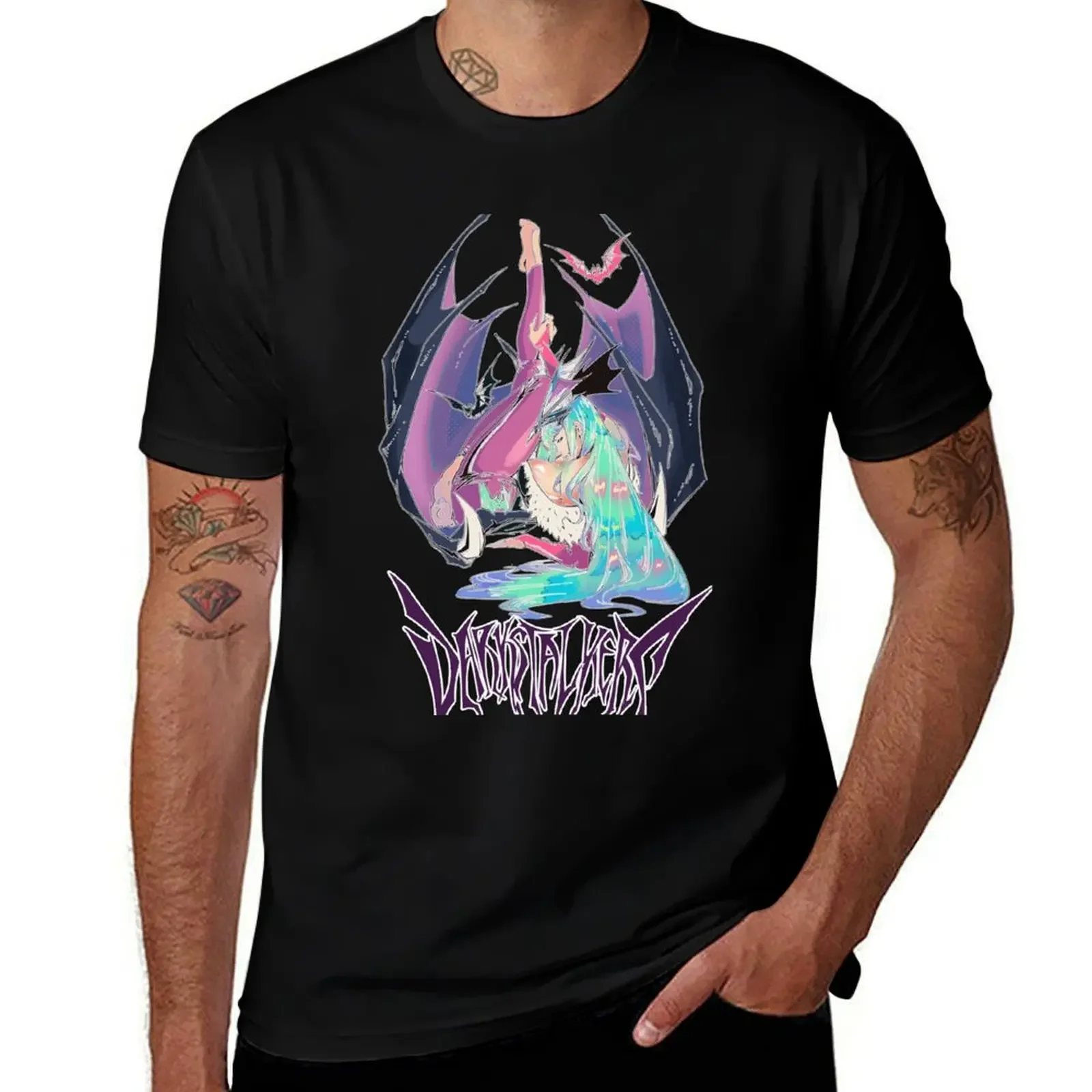 

morrigan aensland darkstalkers T-Shirt Aesthetic clothing blue lock black t shirts for men