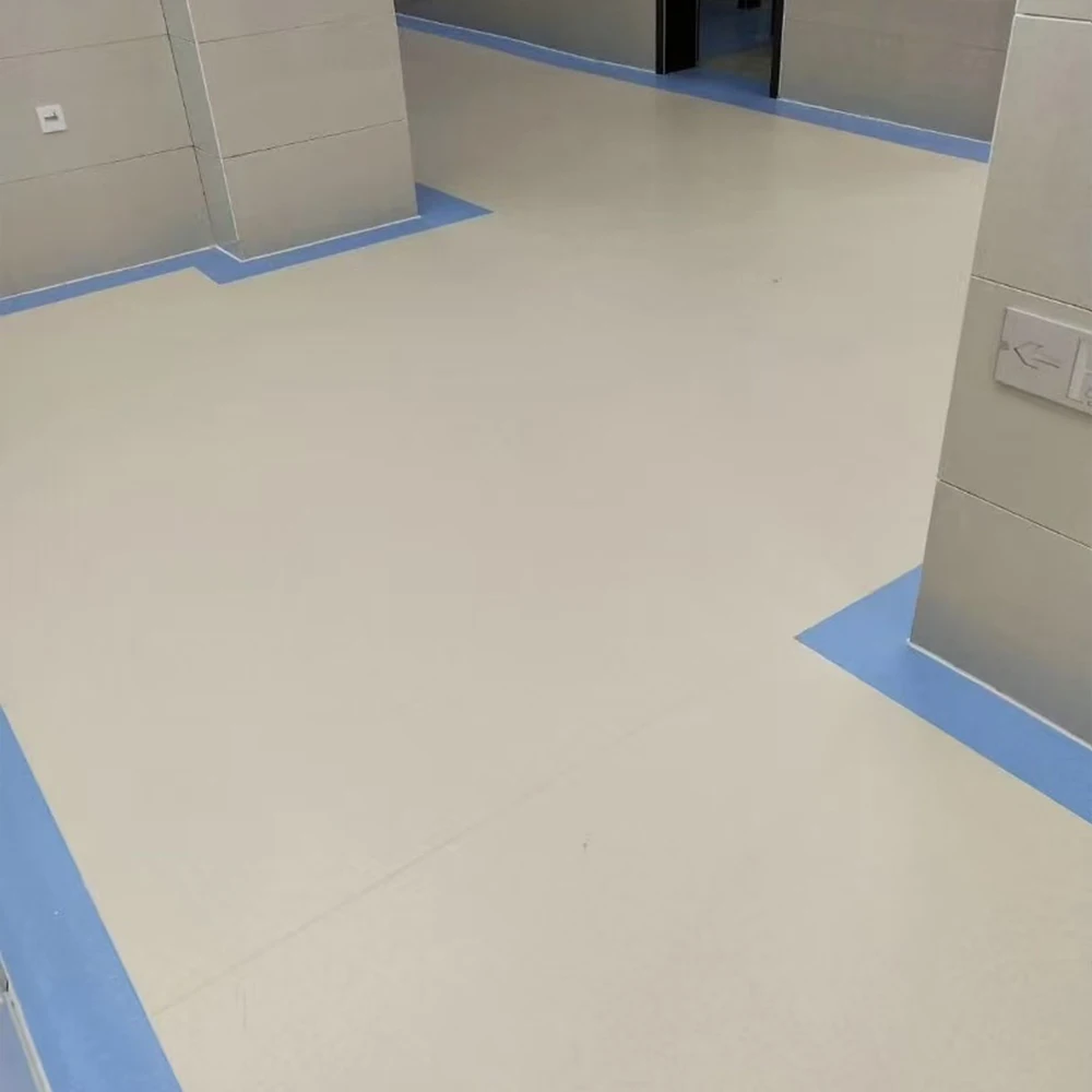Medical Grade PVC Flooring Slip Resistant Antibacterial Vinyl Flooring