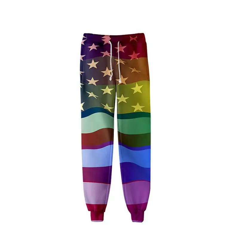 Flag Rainbow Lgbt Sweat Pants 3D Print Joggers Pants Trousers Men/Women Clothing LGBT Rainbow Lesbians Gays Hip Hop Sweatpants